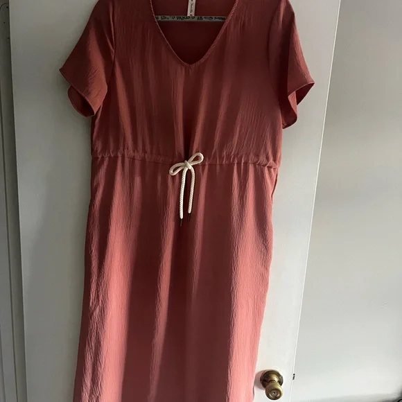 Vanilla Bay | Dresses | Vanilla Bay Pink Sheath Dress With Vneck And Short  Sleeves | Poshmark